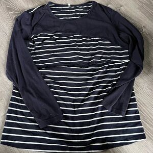 Long sleeve nursing/ breastfeeding top